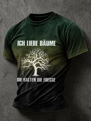 Lässiges Herren-T-Shirt mit witzigem Slogan-Print
