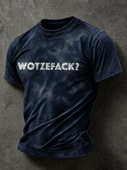 Lässiges Herren-T-Shirt mit witzigem Slogan-Print