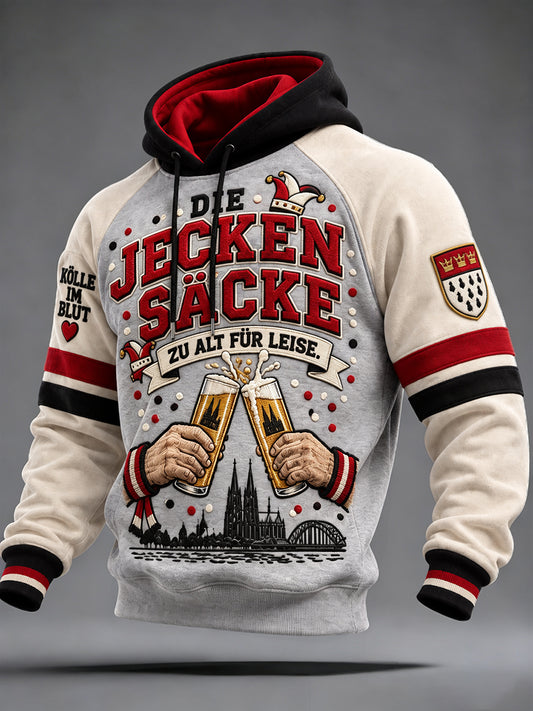 Herren-Kölsch-Party-Grafik-Hoodie