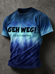 Lässiges Herren-T-Shirt mit witzigem deutschem Spruch-Print