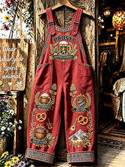 Lässiger Jumpsuit im Oktoberfest-Stil für Damen