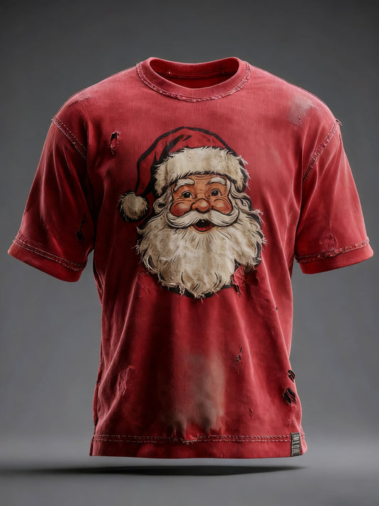 Herren-Weihnachts druck Freizeit-T-Shirt