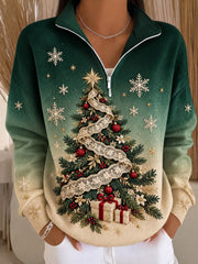 Frauen Winter Weihnachts baum Sweatshirt