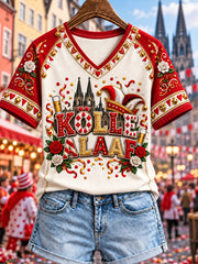 Damen-T-Shirt mit Kölner Karneval-Print