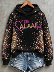 Damen-Köln-Karneval-Print-Hoodie