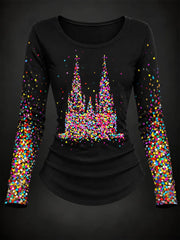 Damen-T-Shirt mit Langarm und Kölner Karneval-Print